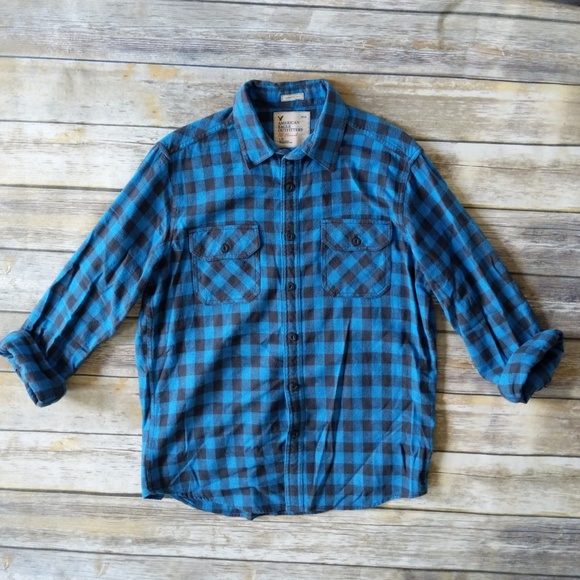 American Eagle Mens Buffalo Plaid 